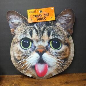 Large 16x16" Tabby Cat Mask, Spirit, Ages 14+